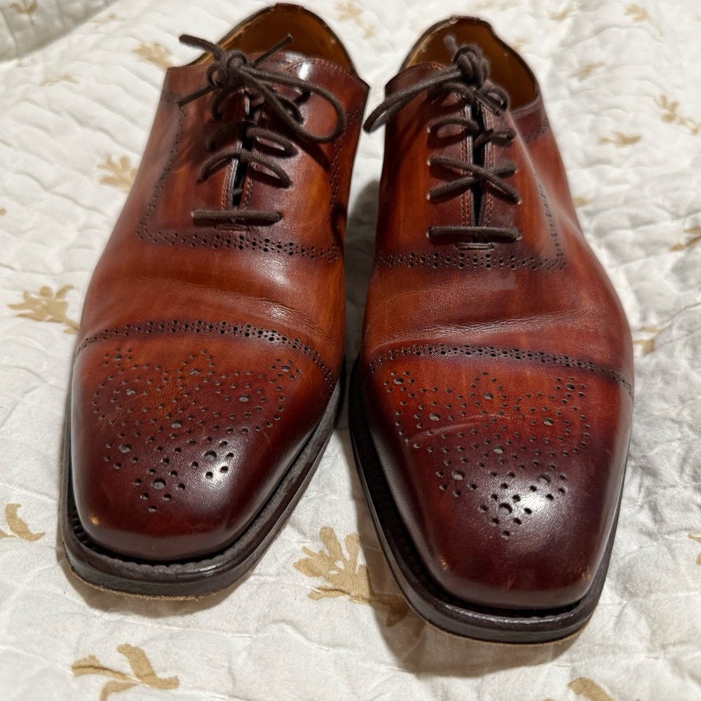 Magnanni Brown Leather Men's Shoes